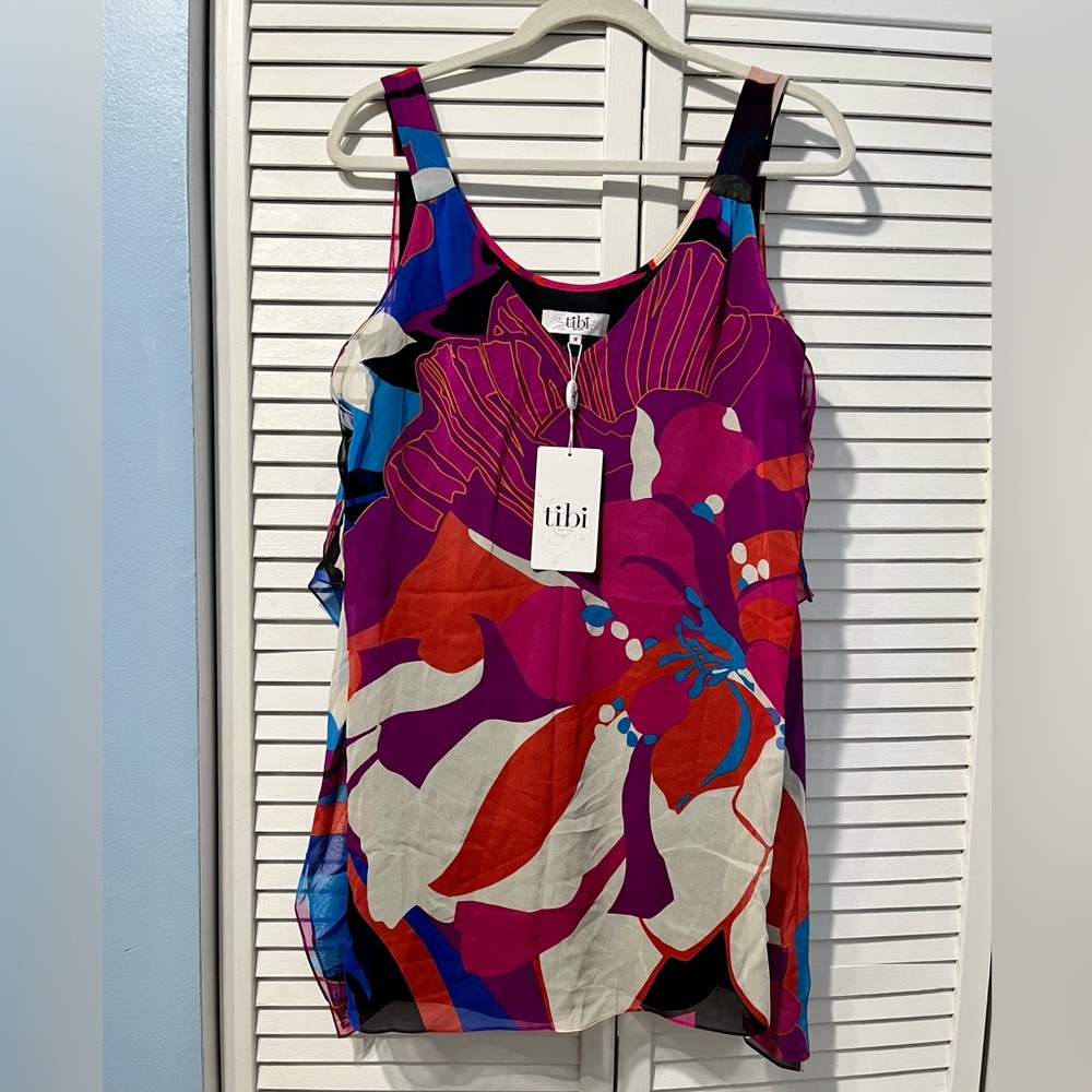 Tibi Silk Top